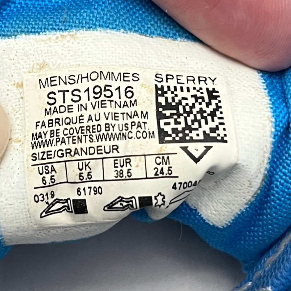 Blue Sperry Top-Sider Sneakers Size 6.5 - Picture 14 of 14